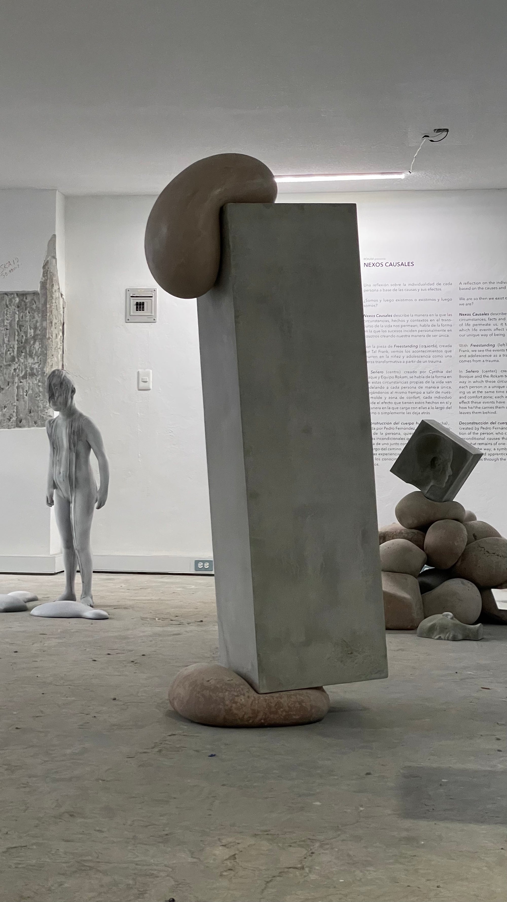 “SCULPTURE
EXERCISES OF DECONSTRUCTION OF THE HUMAN BODY”.